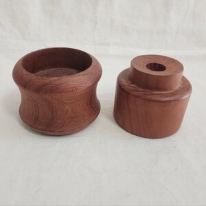 Goodwood Teak Wood Candle Holders